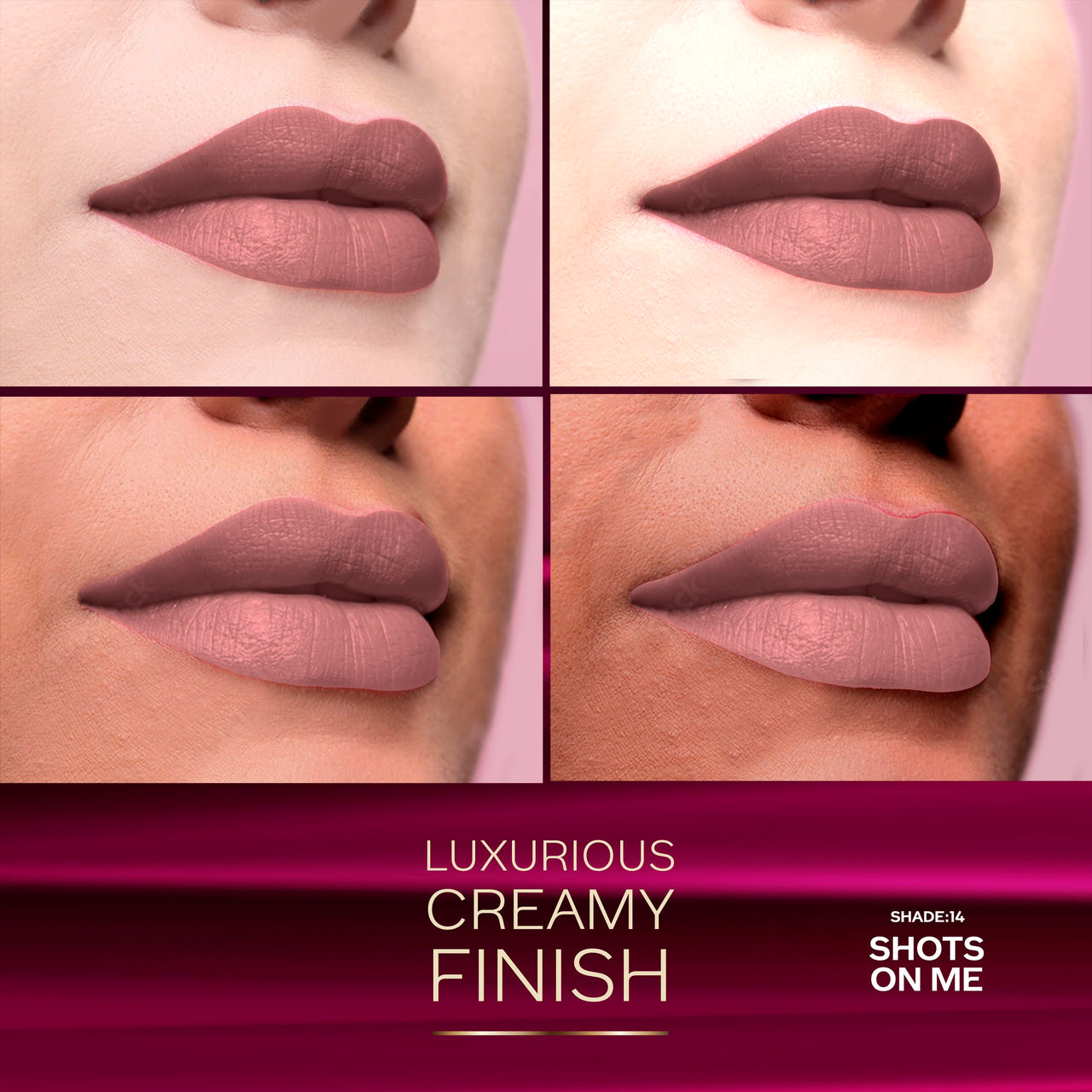 FACESCANADA Comfy Matte Lip Crayon - Shots On Me 14, 2.8g | 8HR Long Stay | No Dryness | Luxurious Matte Texture | Intense Color in 1 Stroke | Hydrates & Nourishes With Chamomile & Shea Butter