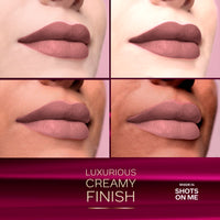 FACESCANADA Comfy Matte Lip Crayon - Shots On Me 14, 2.8g | 8HR Long Stay | No Dryness | Luxurious Matte Texture | Intense Color in 1 Stroke | Hydrates & Nourishes With Chamomile & Shea Butter