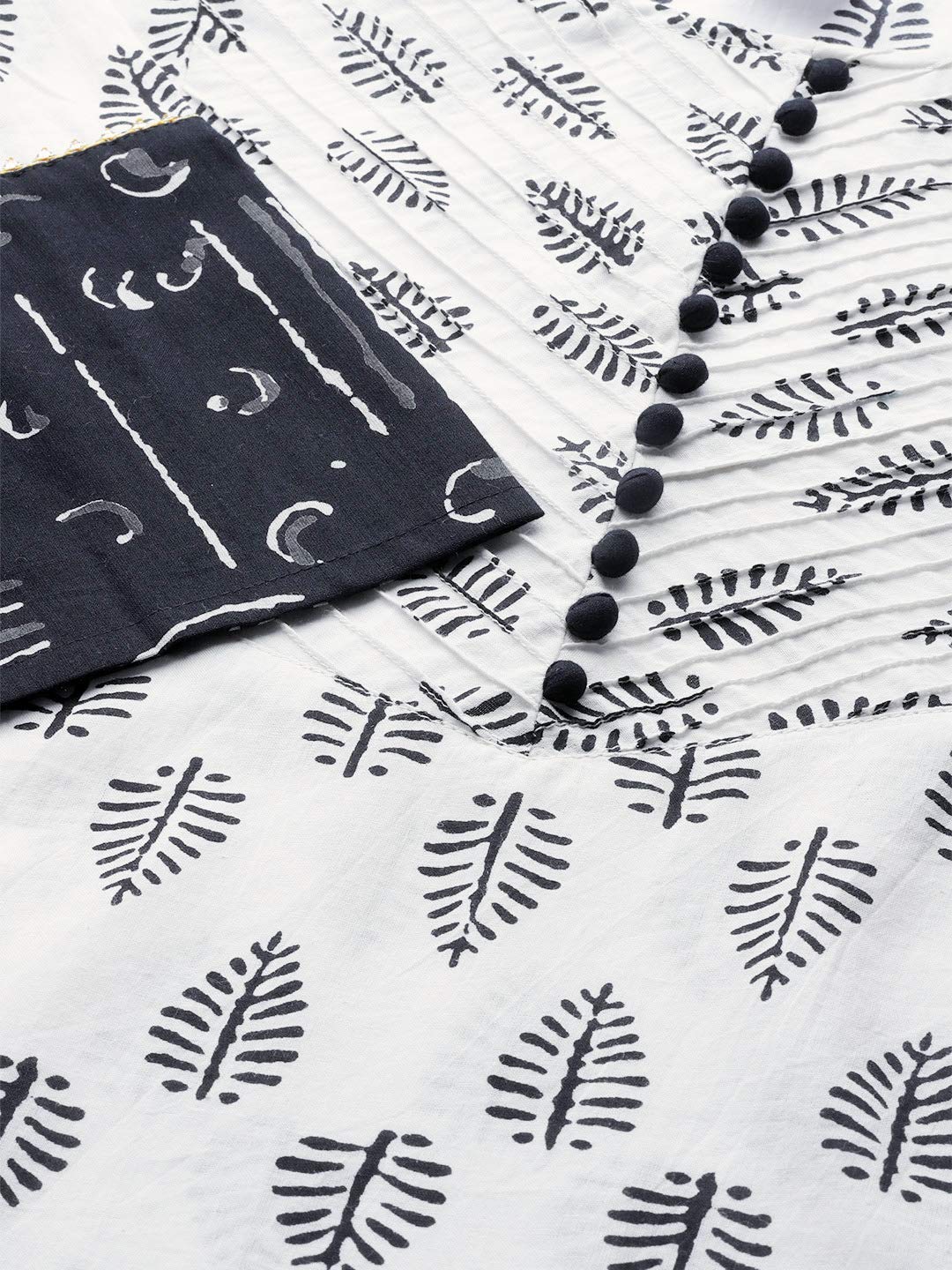 Yash Gallery Women's  Cotton Floral Printed Straight Kurta Palazzo & Dupatta Set for Women