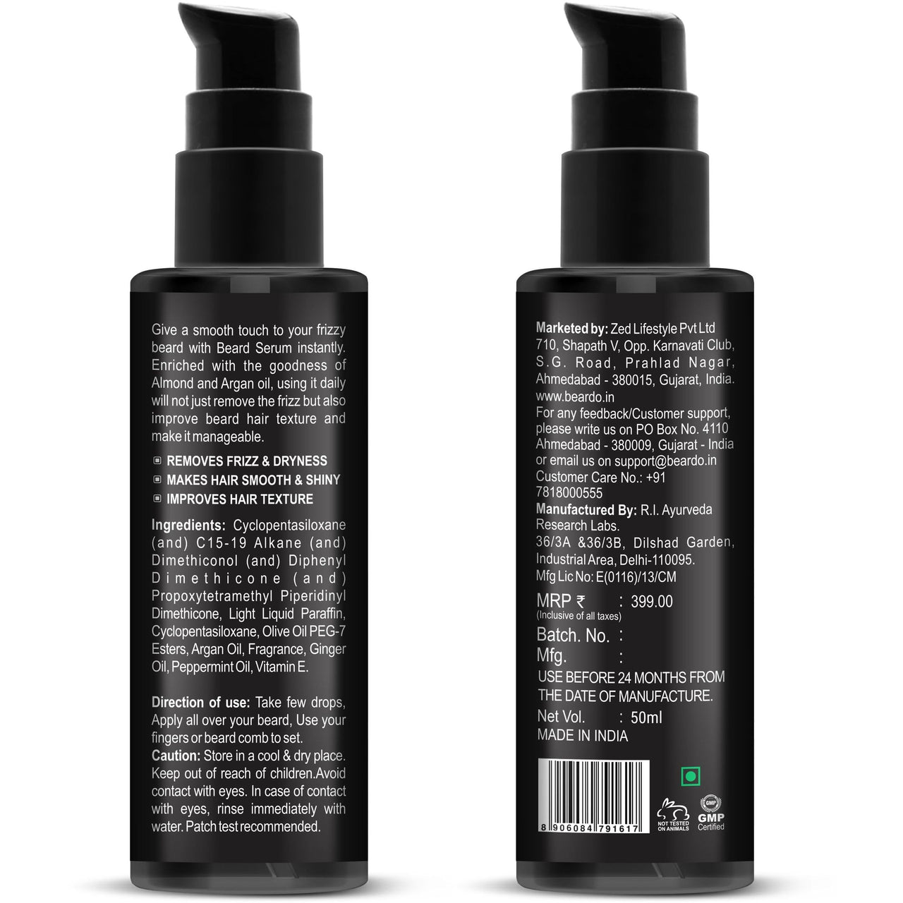 Beardo Beard Serum, 50 ml | Daily use beard serum for men | Softens and Smoothens Rough Beard | Gives Healthy look to Beard | Shiny and Nourished Beard