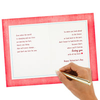 Hallmark Valentine's  Day Romantic Card for Husband or Boyfriend (Embroidery Heart) Valentine's  Day, Man I Love Heart