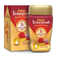 DABUR Kesarprash 450G|Ayurvedic Immunity Booster For Adults & Elder|Builds Energy, Strength & Stamina|Strengthens Bones|Enriched Revitalizer|Enriched With Kesar & Moti|Scientifically Tested
