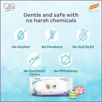 Himalaya gentle Baby Wipes (72 Wipes, Pack of 2)