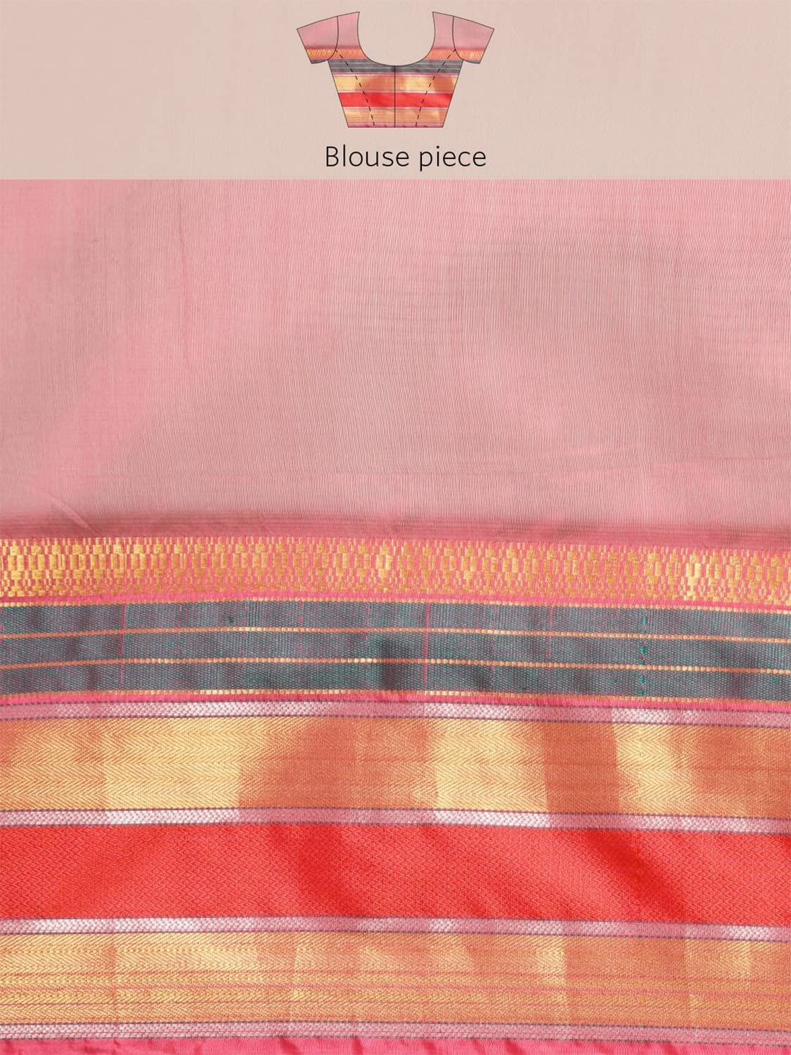 leeza store Women's  Jacquard Dobby Butta Butti Rich Kota Doria Cotton Silk Saree With Blouse Piece Green