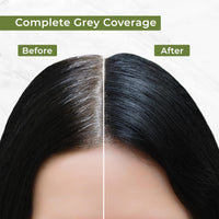 INDUS VALLEY Damage Free Natural Gel Hair Colour for Women | Ammonia & PPD Free Organic Hair Colour with 100% Grey Coverage, Long Lasting Hair Color Trial Pack (Black, 65 ml)