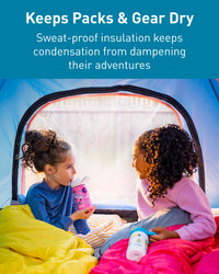 CamelBak Eddy+ Kids Water Bottle with Straw, Insulated Stainless Steel - Leak-Proof When Closed School of Sharks