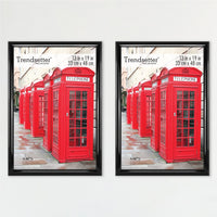 MCS Trendsetter 20x28 Poster Frame Black High-Gloss, Vertical & Horizontal Wall Hanging Large Picture Frame for Photos, Posters & Art Prints (1-Pack) 20 x 28 in Single