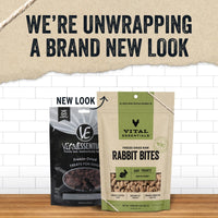 Vital Essentials Freeze Dried Raw Whole Animal Dog Treats, Rabbit Bites, 5 oz 5 Ounce (Pack of 1)