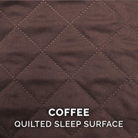 Furhaven Replacement Dog Bed Cover Quilted Sofa-Style, Machine Washable - Coffee, Medium
