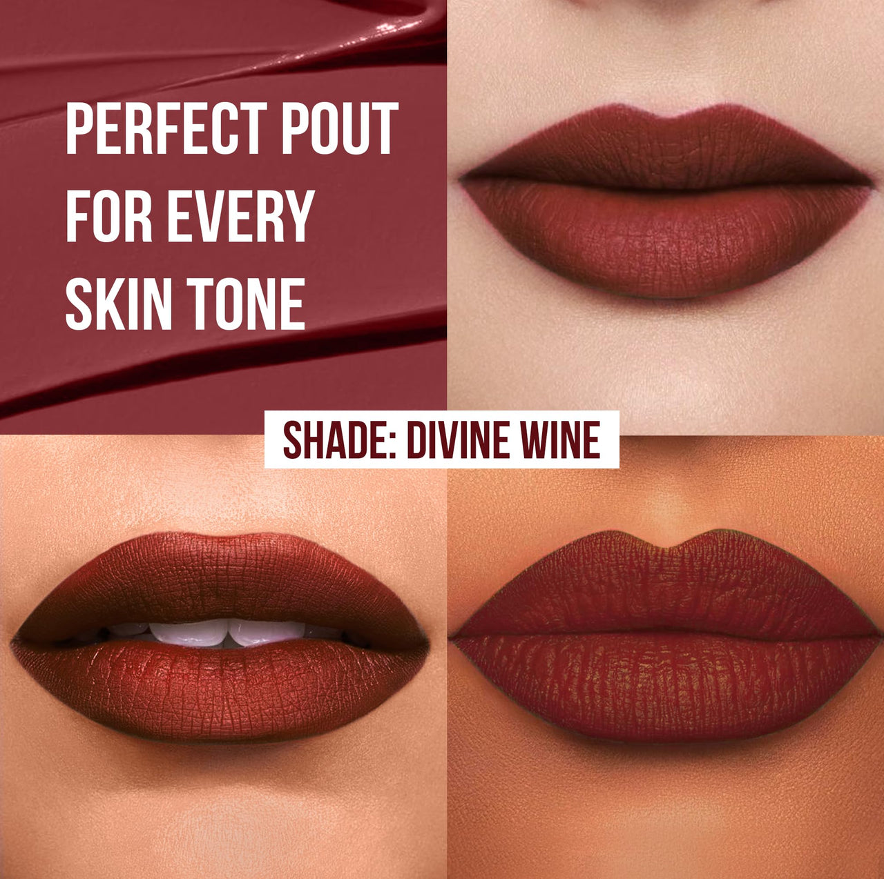 Insight Non Transfer Lip Color, Matte Finish, 4ml - 03 Divine Wine