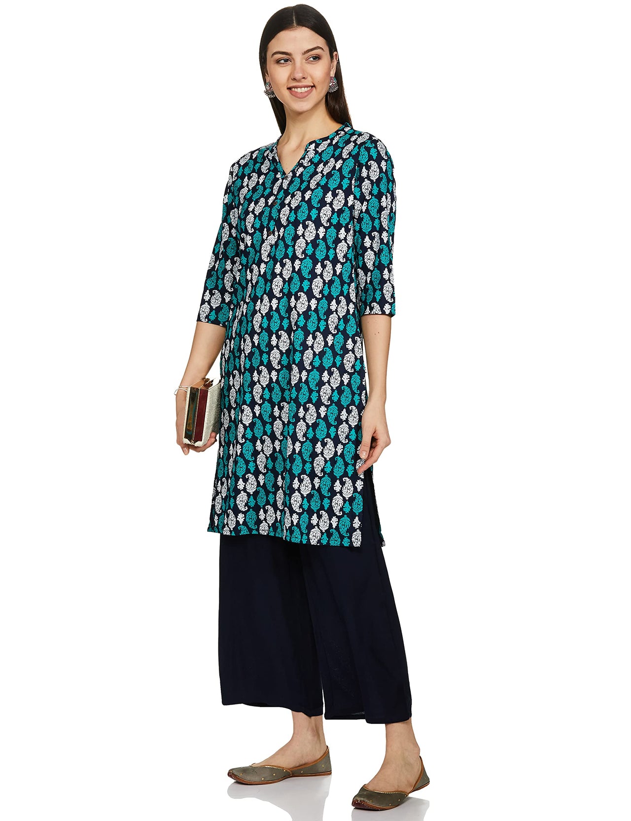 Karigari by Unlimited Women's  Rayon Classic Kurta