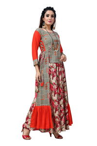 madhuram textiles Women Rayon Kurta