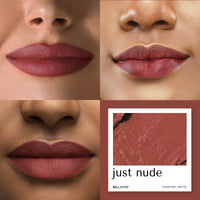 BELLAVITA Comfort Matte Bullet Lipstick| Intense Colour| Creamy Matte Finish| Intense Moisturisation| Smooth Glide| Lipsticks for Women| 4 Hr Stay, Just Nude, 4.2 gm