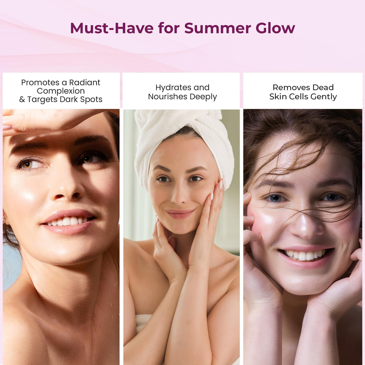 Kozicare Kojic Acid Soap & Papaya Body Lotion Combo | Body Tan Removal Soap | Bathing Soaps for Glowing Skin -Pack of 3 | Shea Butter Body Lotion | Niacinamide & Vitamin E Moisturizer For Body - 200Ml