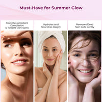 Kozicare Kojic Acid Soap & Papaya Body Lotion Combo | Body Tan Removal Soap | Bathing Soaps for Glowing Skin -Pack of 3 | Shea Butter Body Lotion | Niacinamide & Vitamin E Moisturizer For Body - 200Ml