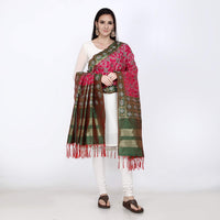 KAPAAHA Women's  Woven Design Silk Blend Dupatta Free Size