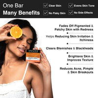 Soulflower Orange Carrot Handmade Soap 100% Natural, Cold-Processed Bath Bar with Essential Oils for Brightening Skin Tone, 150g (Pack of 2)