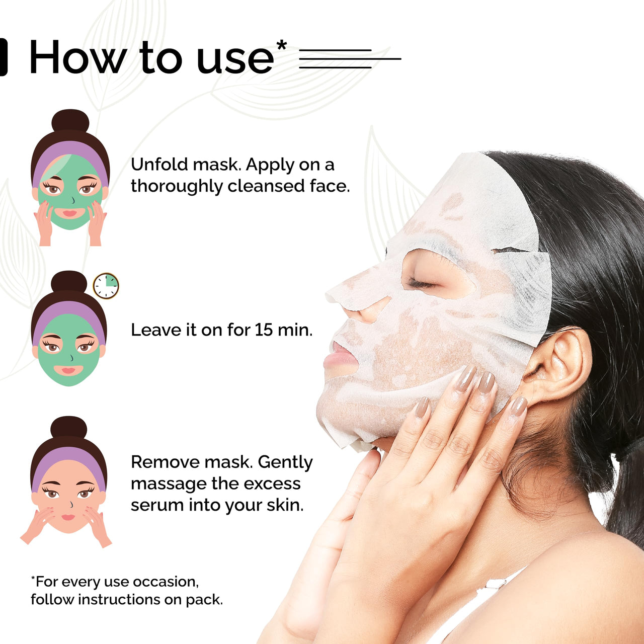 PYOURA Acne-Fighting Turmeric Face Sheet Mask, Stain-Free, Relieves Painful Inflammation, Skin-Nourishing Formula, Acne Pimple Control, Ayurvedic, Vegan & Cruelty-Free Pack of 2, Each 23g