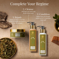 Forest Essentials Hair Cleanser Japapatti & Brahmi | Ayurvedic Natural Shampoo | For Dry Frizzy & Chemically Treated Hair | Sulphate & Paraben Free,200 grams