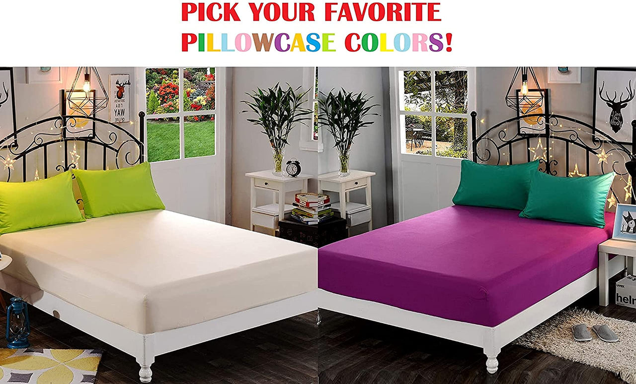 Elegant Comfort 1500 Premium Hotel Quality 1-Piece Fitted Sheet, Softest Quality Microfiber - Deep Pocket up to 16 inch, Wrinkle and Fade Resistant, Queen, Black