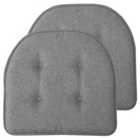 Sweet Home Collection Chair Cushion Memory Foam Pads Tufted Slip Non Skid Rubber Back U-Shaped 17