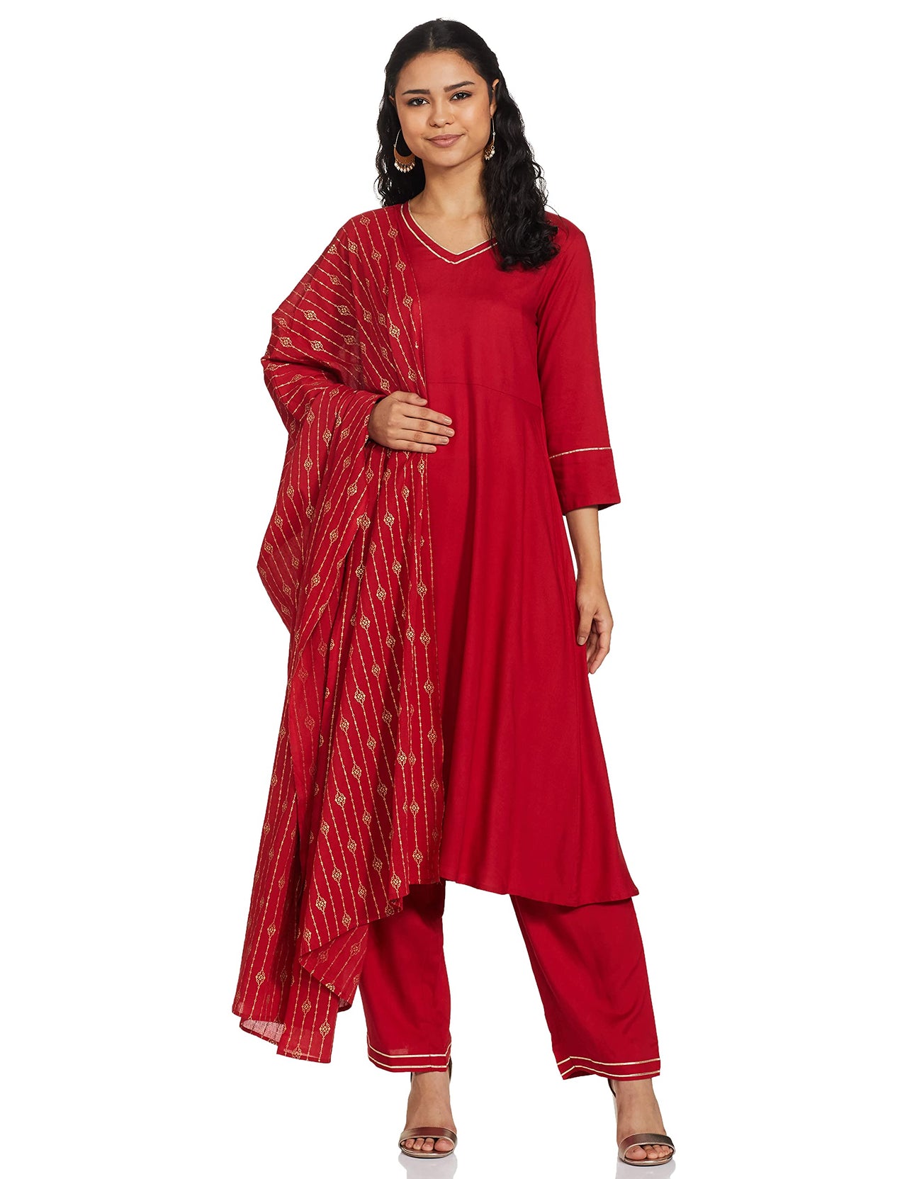 Amazon Brand - Myx Women's  Rayon Salwar Suit