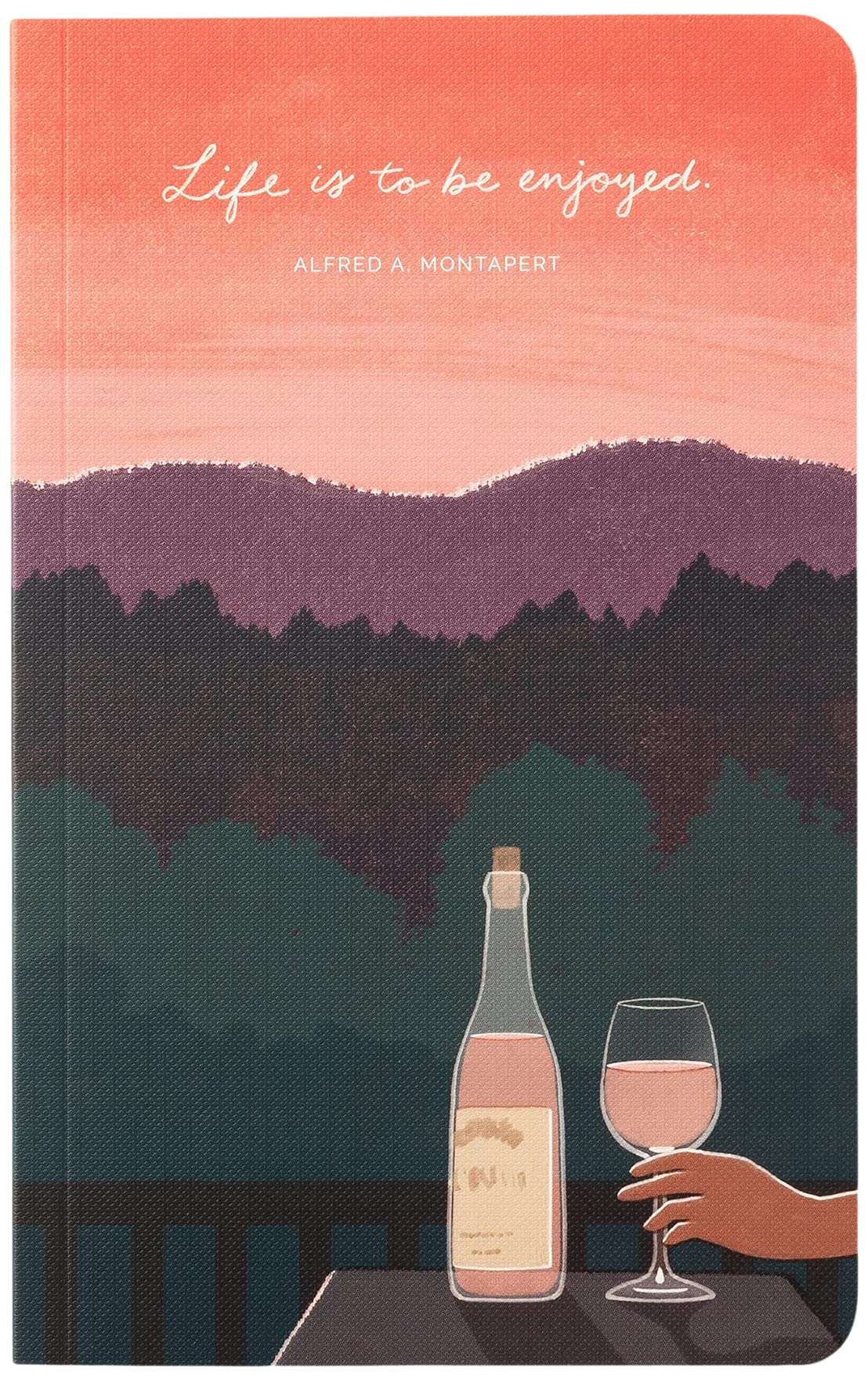 Compendium Softcover Journal - Life is to be enjoyed.  A Write Now Journal with 128 Lined Pages, 5?W x 8?H