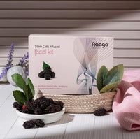Raaga Professional Stem Cells Infused Fairness 6 Step Facial Kit | Brightening Power of Mulberry and Alp Rose Stem Cells | Reduces Dark Spots | All Skin Types (61 gm)