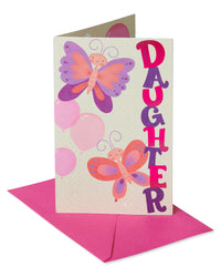 American Greetings Birthday Card for Daughter (Butterfly) Butterfly
