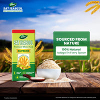 DABUR Sat Isabgol (Psyllium Husk) - 180g + Free 50g | Rich In Fiber | Effective Relief From Constipation & Bloating | Promotes Bowel Health | Non Habit Forming | 100% Ayurvedic, Flake