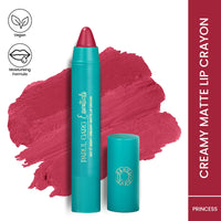 Parul Garg Beauty Creamy Matte Lip Crayon | Soft Matte & Hydrating Formula with Almond Oil & Vitamin E | Rich Pigment & Comfortable Wear | 100% Vegan (Princess 98)