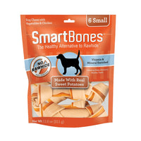 SmartBones Sweet Potato Dog Chews, Rawhide-Free Dog Chews Made With Real Meat and Vegetables, 6 Small 11 Ounce (Pack of 1)