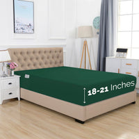 Elegant Comfort 1500 Premium Hotel Quality 18-24 Inches Deep - Extra Deep Pocket Single Fitted Sheet for High Mattress, Luxury and Softest, Smart Pocket - Wrinkle Free, California King, Marine Teal Cal King - EXTRA DEEP Pocket