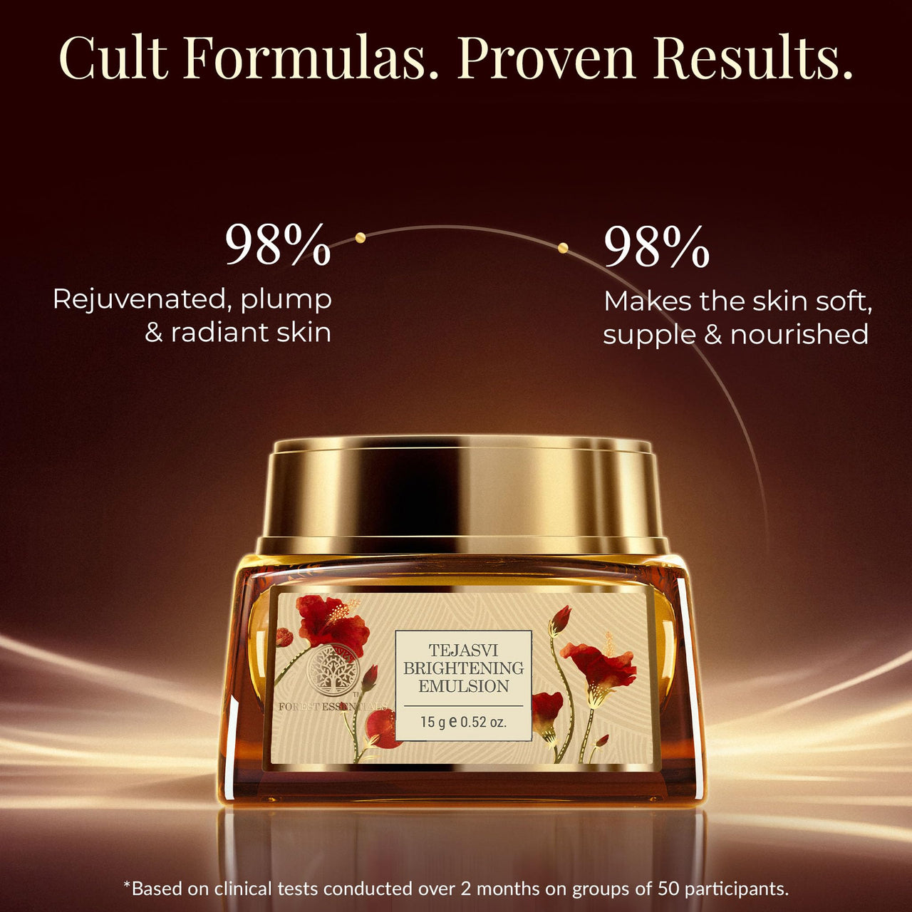 Forest Essentials Tejasvi Brightening Ghee Cream | Ayurvedic Facial Massage Cream | For Intense Nourishment with Pure Ghee | Firms and Tones | All Skin Types