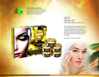 Vaadi Herbals Gold Facial Kit (24 Carat Gold Leaves, Marigold, Wheatgerm Oil, Lemon Peel Extract), 270g