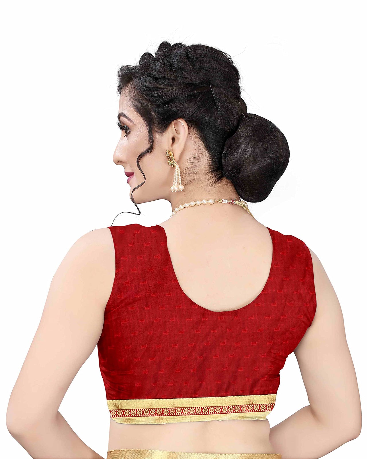 Anjaneya Sarees Women's  Georgette Saree With Blouse Piece