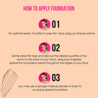 Shryoan Powder Foundation SPF 15PA+++ 40ml | Creamy Full Coverage for Combination Skin| Smoothing Finish | Alcohol-Free | Long Lasting Makeup | Natural Matte Finish | 16H Oil Control | Pack of 1 | 40 ML | Shade 02