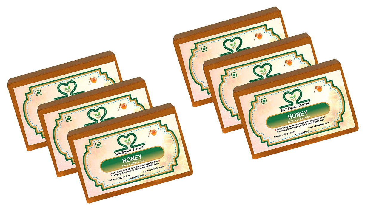 Khadi Natural S2M Herbal Handmade 100% Pure & Natural Honey Glycerine Soap 750Gm