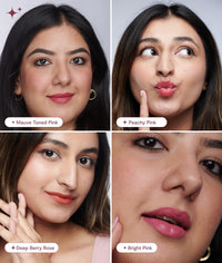 Gush 4 In 1 Matte Liquid Lipstick, Waterproof & Smudgeproof, Non Sticky & Non Drying, Highly Pigmented, Long Lasting Hydrating Formula With Shea Butter & Jojoba Oil To Prevent Dryness (Pink-8.4ml)