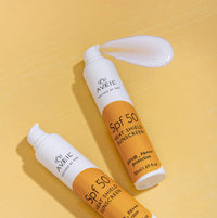 AVEIL Creme Avoine Moisturiser 125 Ml & Heat Shield SPF 50 Gel Sunscreen 50 ml Combo Pack For Soothing & Hydrating | Paraben & Paraffin Free | Dermatologically Tested For All Skin Types