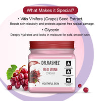 Dr.Rashel Red Wine Anti-Aging Cream – Moisturizing & Firming Face Cream with Antioxidants for Glowing, Youthful Skin – Natural Skincare