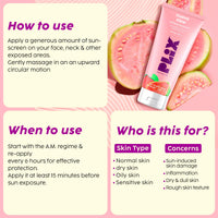 The Plant Fix Plix Vitamin C Guava Skincare Combo, Face Serum, Cleanser & Zero White Cast Sunscreen | For Skin Brightening & Sun Protection | UVA, UVB Shield & Hydration, For Men & Women