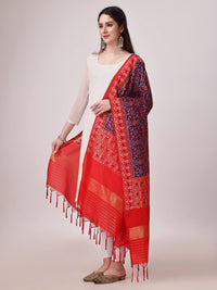 KAPAAHA Women's  Woven Silk Bandhani Patola Dupatta, Width 45 inch, Length 2.5 meter