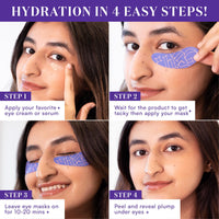 Gush Beauty Reusable Under Eye Patches - 100% Medical Grade Silicone Patches | Treats Dark Circles Fine Lines And Wrinkles |