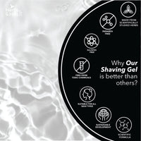 Herbs & Hills Shaving Gel for Mens - 100ml Combines MACA Root & Caffeine Anhydrous for a Close and Comfortable Shave, Protect Skin from Redness, Irritation & Razor Burn Better than Foam