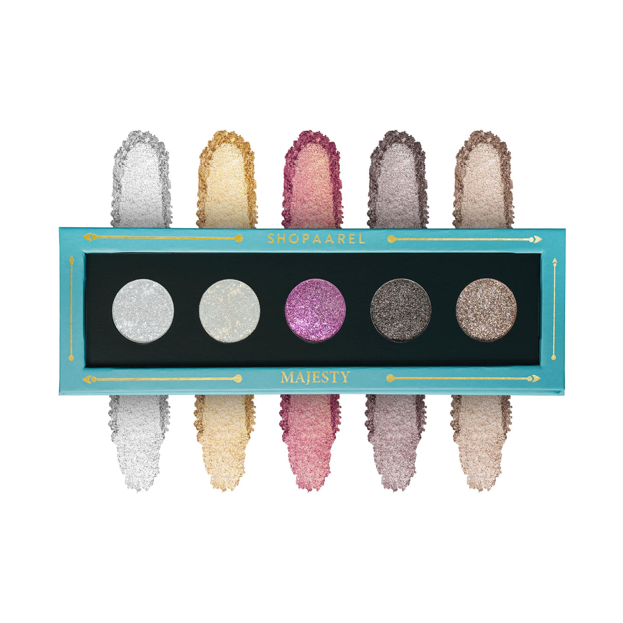 Shopaarel Majesty Eyeshadow Palette Highly Pigmented Shades Long-Lasting Easily Blendable Eye Makeup Palette for Women Girls