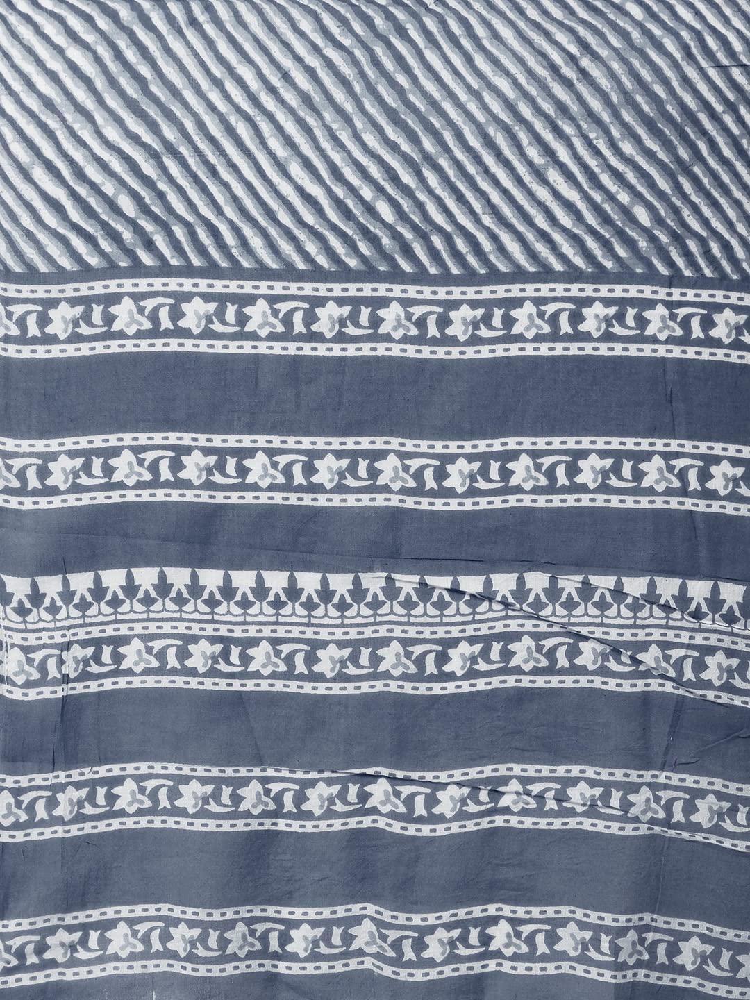 SOURBH Women's  Stylish Straight Fit Cotton Ethnic Block Motif Printed Kurta Set with Trouser Pant and Dupatta