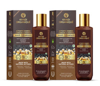 Khadi Organique Activated Bamboo Charcoal Hair Cleanser For Hair Growth, Purifies Your Scalp, Deep Cleansing (Pack Of 2) 400 ml