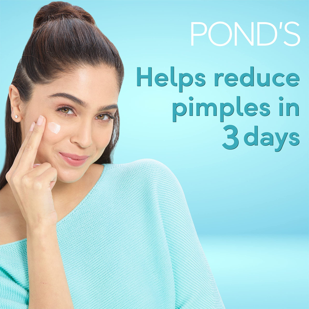 POND's Pimple Clear, Facewash, 100G, For Glowing Skin, With Active Thymo-T Essence Formula, Helps Reduce Pimples In 3 Days, Face Wash Controls Oil, Reduces Blackheads