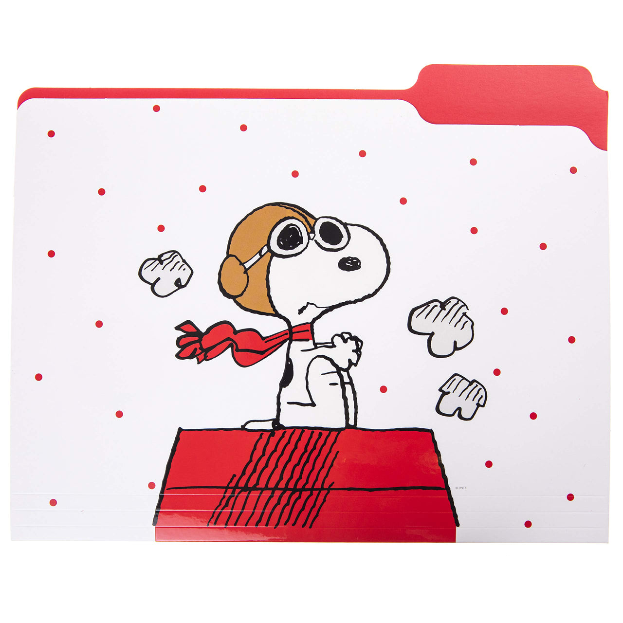 Graphique "Snoopy" File Folder Set – File Set Includes 9 Folders and 3 Unique Go-Getter Designs, Embellished w/Gold Foil on Durable Triple-Scored Coated Cardstock Snoopy
